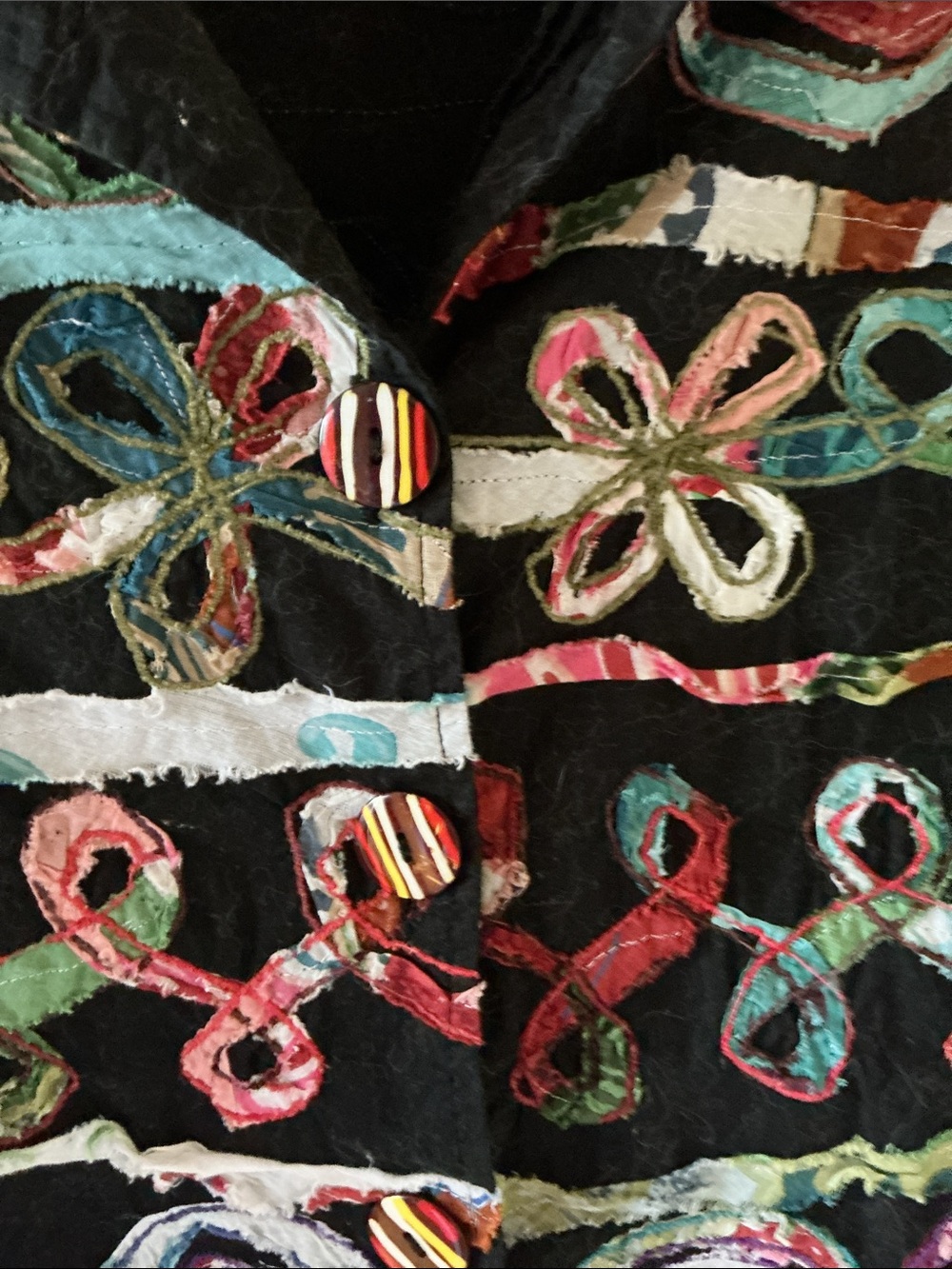 Black Multicolor Swirl Jacket - Picture 2 of 4